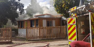 Incendio en Huerta Grande