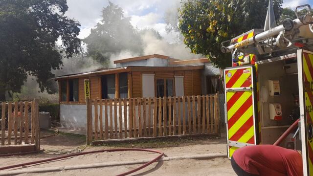 Incendio en Huerta Grande