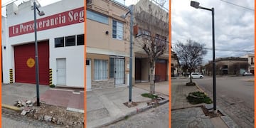 Continúan las obras de remodelación y refuerzo de luminarias del centro de Tres Arroyos