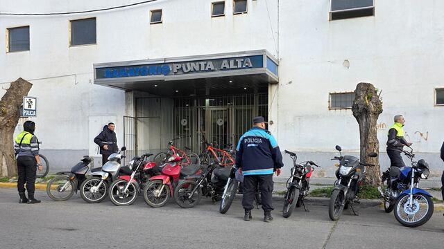Secuestraron 11 motos en operativo de tránsito en Punta Alta.