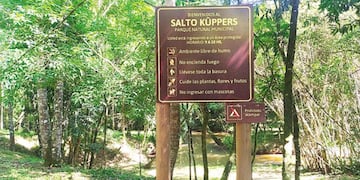 El ministro de Turismo de la provincia recorrerá el Parque Natural Municipal Salto Küppers.
