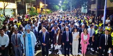 Con la ceremonia presidida por el Obispo José Antonio Díaz, el gobernador Osvaldo Jaldo participó de la misa y la procesión del 8 de diciembre en Concepción.
