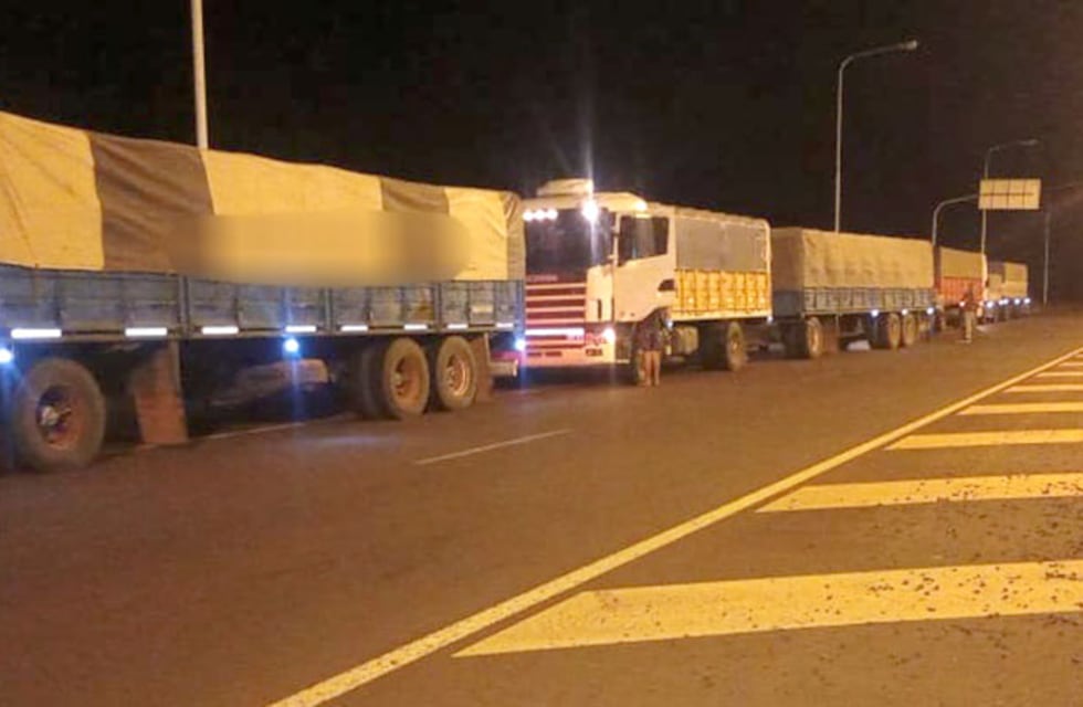 Contrabando de soja: detienen a otros cinco camiones en el ingreso a Misiones