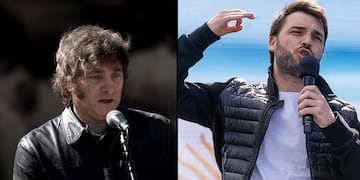 El presidente Javier Milei y el gobernador Ignacio Torres.