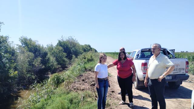El camino interprovincial de Josefina está inundado
