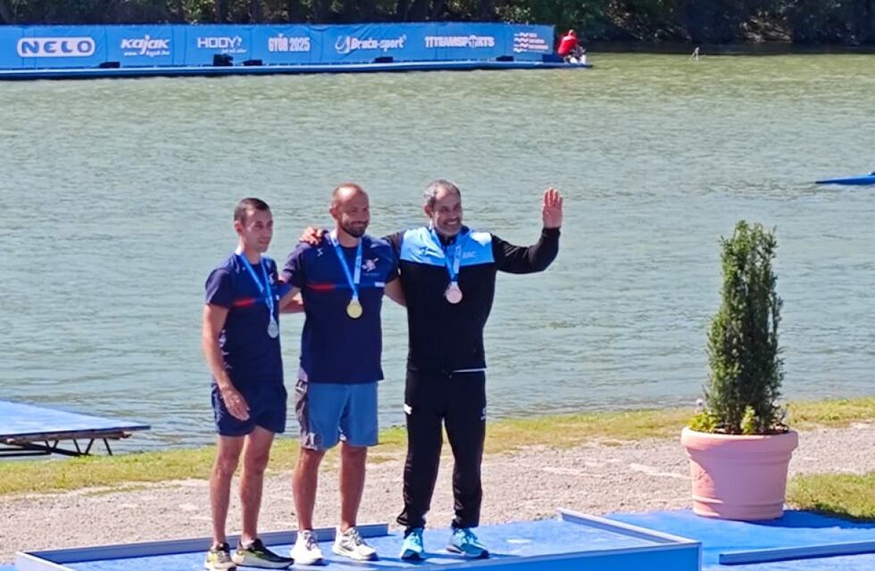 Roberto “Tito” Palacios hizo podio en el 12º Mundial de Canotaje en Hungría