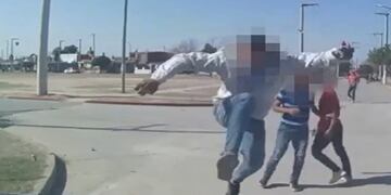 El hecho ocurrió en barrio Ampliación Cabildo. (Captura de video)