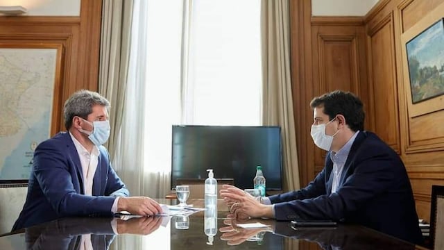 Uñac viajó a Buenos Aires para gestionar la ayuda ante el ministro Wado de Pedro. SI San Juan.
