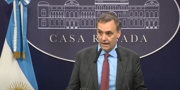 El vocero presidencial, Manuel Adorni.