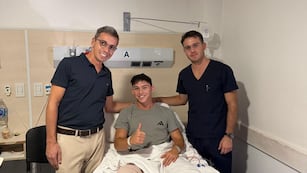 Estudiantes de Río Cuarto: operaron con éxito a Fenoglio tras la lesión en los ligamentos cruzados. (Prensa)