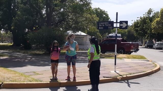 Operativo vial en la zona del Hospital