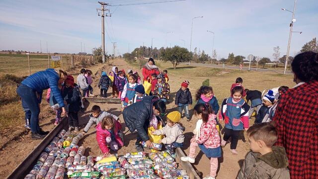 Ciclovía con Ecoladrillos en La Tordilla