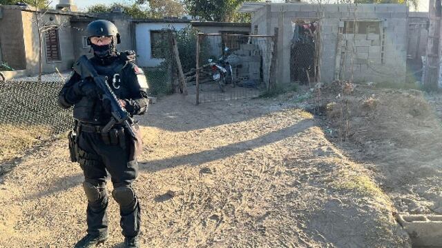 Villa Nueva. El domicilio allanado está ubicado sobre calle Vélez Sársfield. (Gentileza FPA)