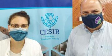 El Presidente Comunal de Pujato,  recibió el alta médica (Facebook Daniel Quacquarini)