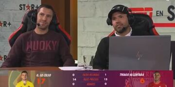 El Kun Agüero junto a su excompañero de la selección, Maxi Rodríguez. Con él protagonizó el blooper. Foto: Los Andes.