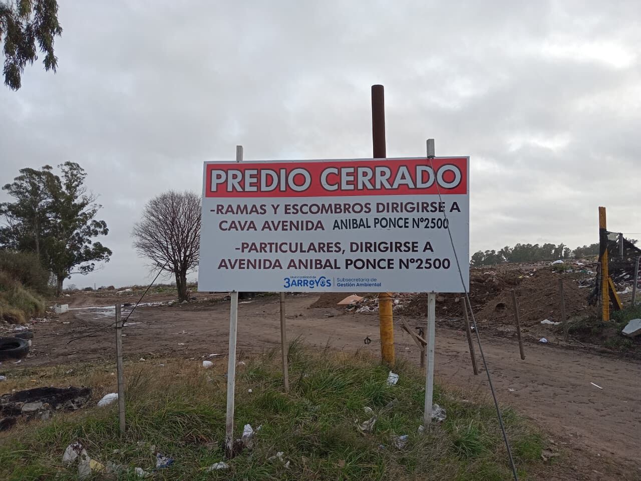 Tres Arroyos: cierre definitivo de la cava de avenida Constituyentes