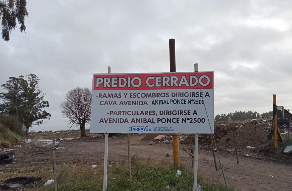 Tres Arroyos: cierre definitivo de la cava de avenida Constituyentes