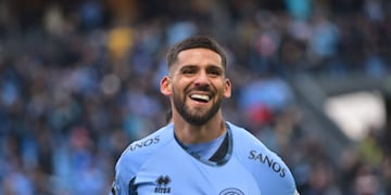 Se destapó Franco Jara y gritó goles para Belgrano, club del que es fanático (Javier Ferreyra / La Voz).