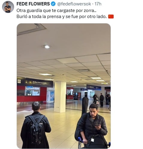 Fede Flores en X.