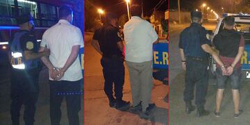 Los tres hombres fueron detenidos en el transcurso de este miércoles en Paraná.