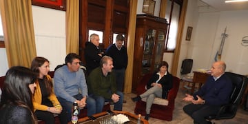Patricia Bullrich visitó Punta Alta y se reunió con Uset