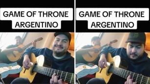 El usuario de TikTok que creó la versión argentina de Game of Thrones.