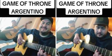 El usuario de TikTok que creó la versión argentina de Game of Thrones.