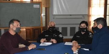 Reunión por seguridad con dirigentes del SEOM