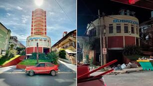 Se derrumbó el 80% del hotel.