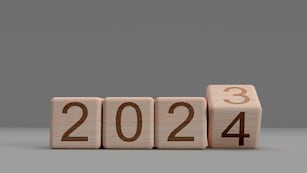 Año Nuevo. 2023 2024.