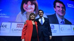 Patricia Bullrich presenta a Carlos Melconian como su referente en economía. (Pedro Castillo / La Voz)