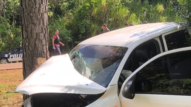 Detienen a un hombre tras persecución y choque en Paraje Santa Rita.