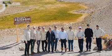 El gobernador Raúl Jalil y funcionarios provinciales visitaron Antofagasta de la Sierra