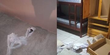 Robaron y defecaron en una vivienda.