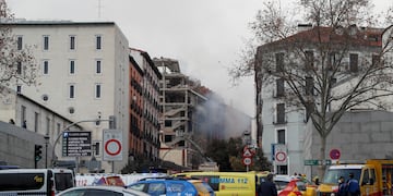 Explosión en el centro de Madrid, en España