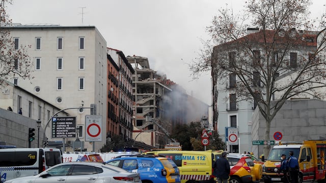 Explosión en el centro de Madrid, en España