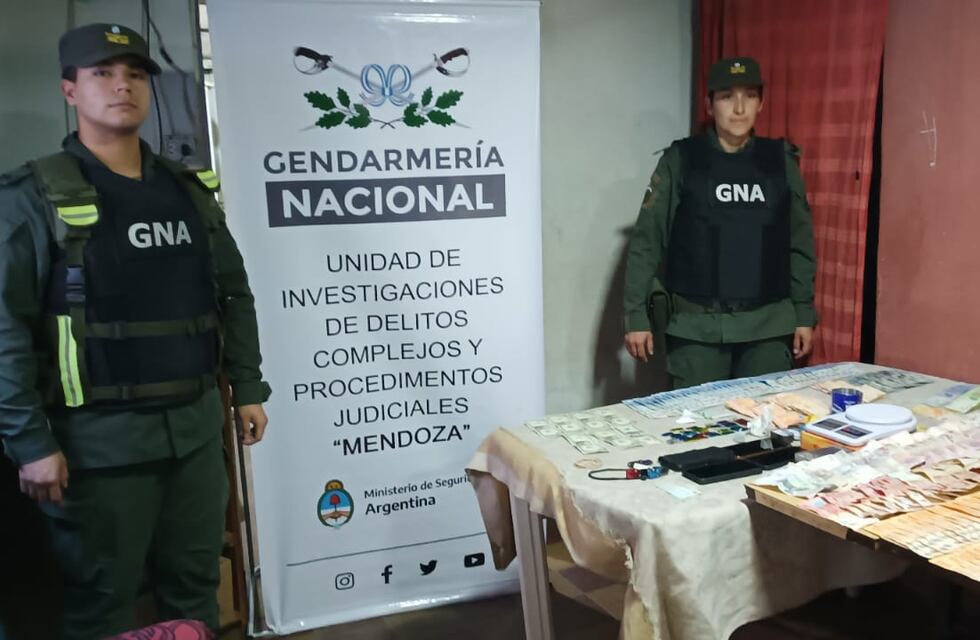 Allanaron cuatro viviendas en Mendoza y detuvieron a dos integrantes de una organización delictiva