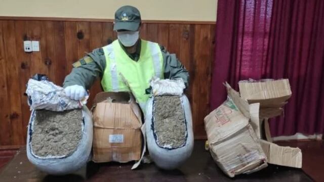 Encuentran marihuana en una encomienda en Concepción de la Sierra.
