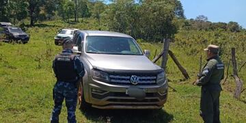 Recuperaron en San Vicente una camioneta robada.