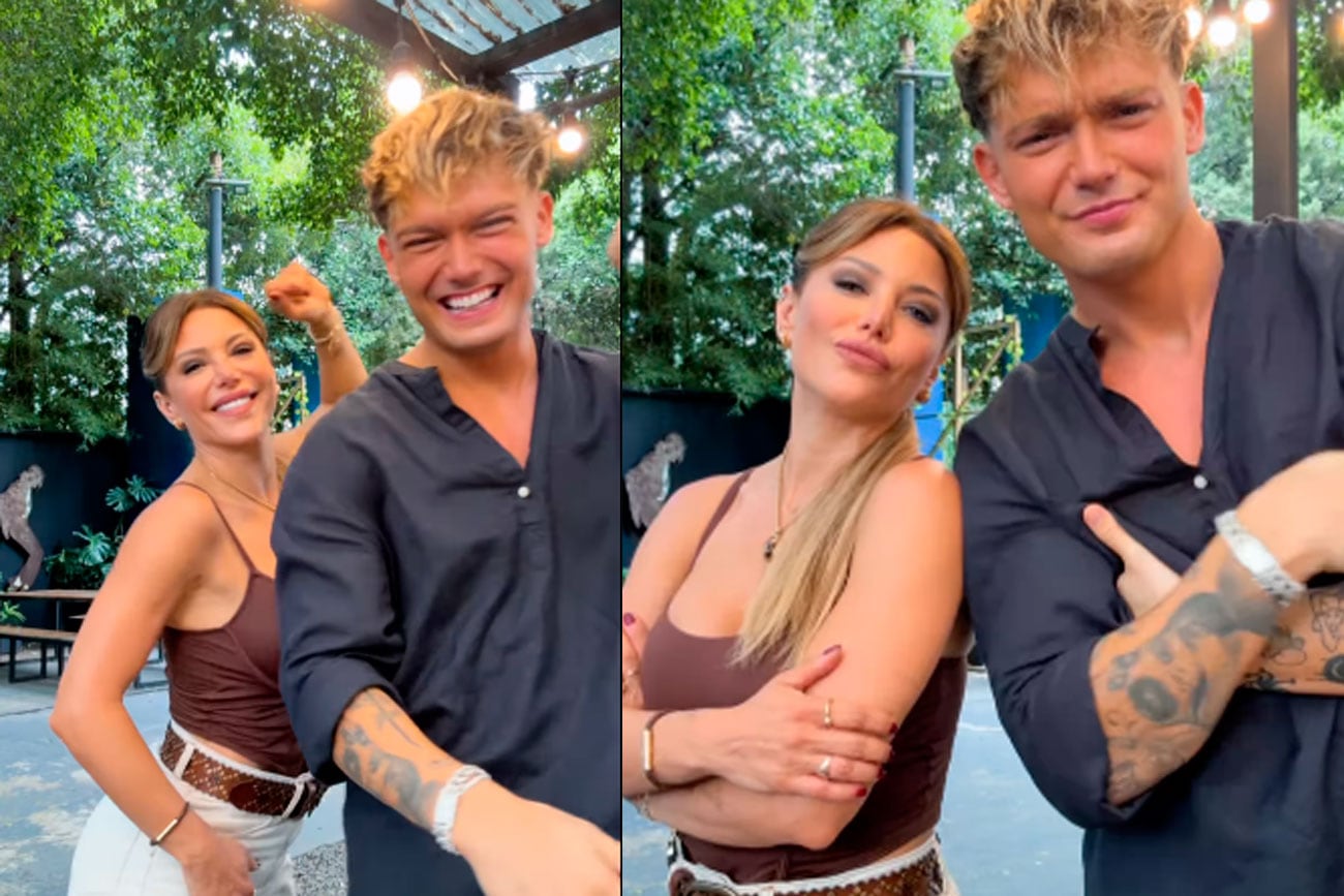 Evangelina Anderson e Ian Lucas. Foto: captura pantalla.