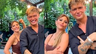 Evangelina Anderson e Ian Lucas. Foto: captura pantalla.