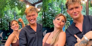 Evangelina Anderson e Ian Lucas. Foto: captura pantalla.