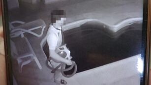 Se quería llevar una hidrolavadora en un curioso horario