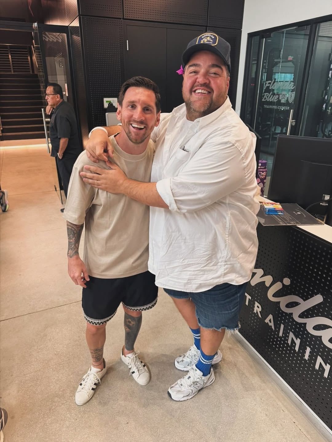 Darío Barassi y Lionel Messi.