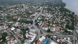 Obras viales en Carlos Paz.