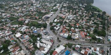 Obras viales en Carlos Paz.
