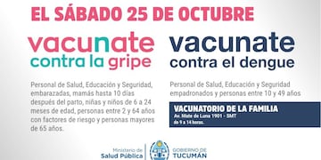 La campaña gratuita se desarrollará en el Vacunatorio de la Familia, con atención a embarazadas, adultos mayores, niños y personal de servicios esenciales.