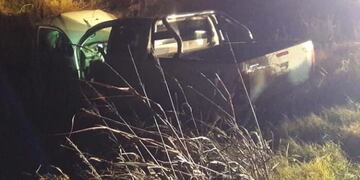 Accidente ocurrido en camino rural