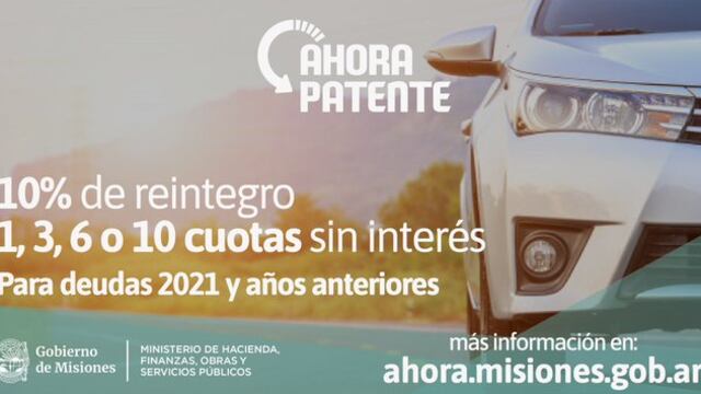 Se amplían los municipios de alcance del “Ahora Patente”