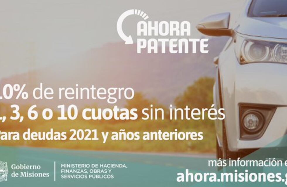Se amplían los municipios de alcance del Programa “Ahora Patente”